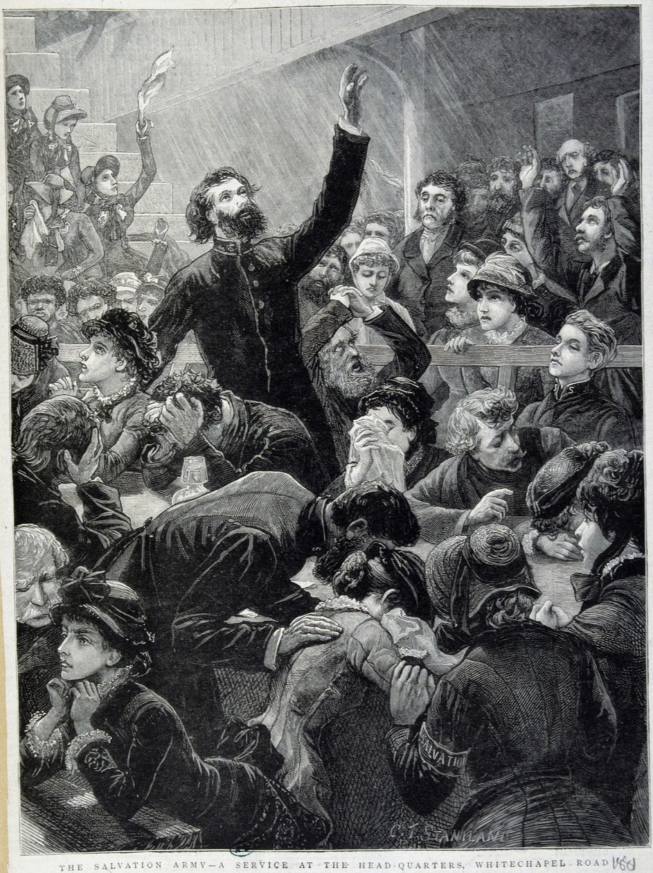 Armee of Salvation - Dystrybucja w Whitechapel Road Headquarters w 1881 r. autorstwa Unknown artist