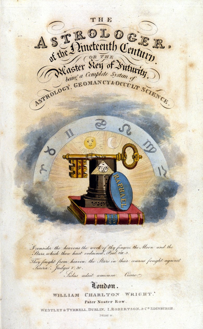 Astrolog XIX wieku. Traktat o astrologii i naukach okultystycznych. 1825. autorstwa Unknown artist