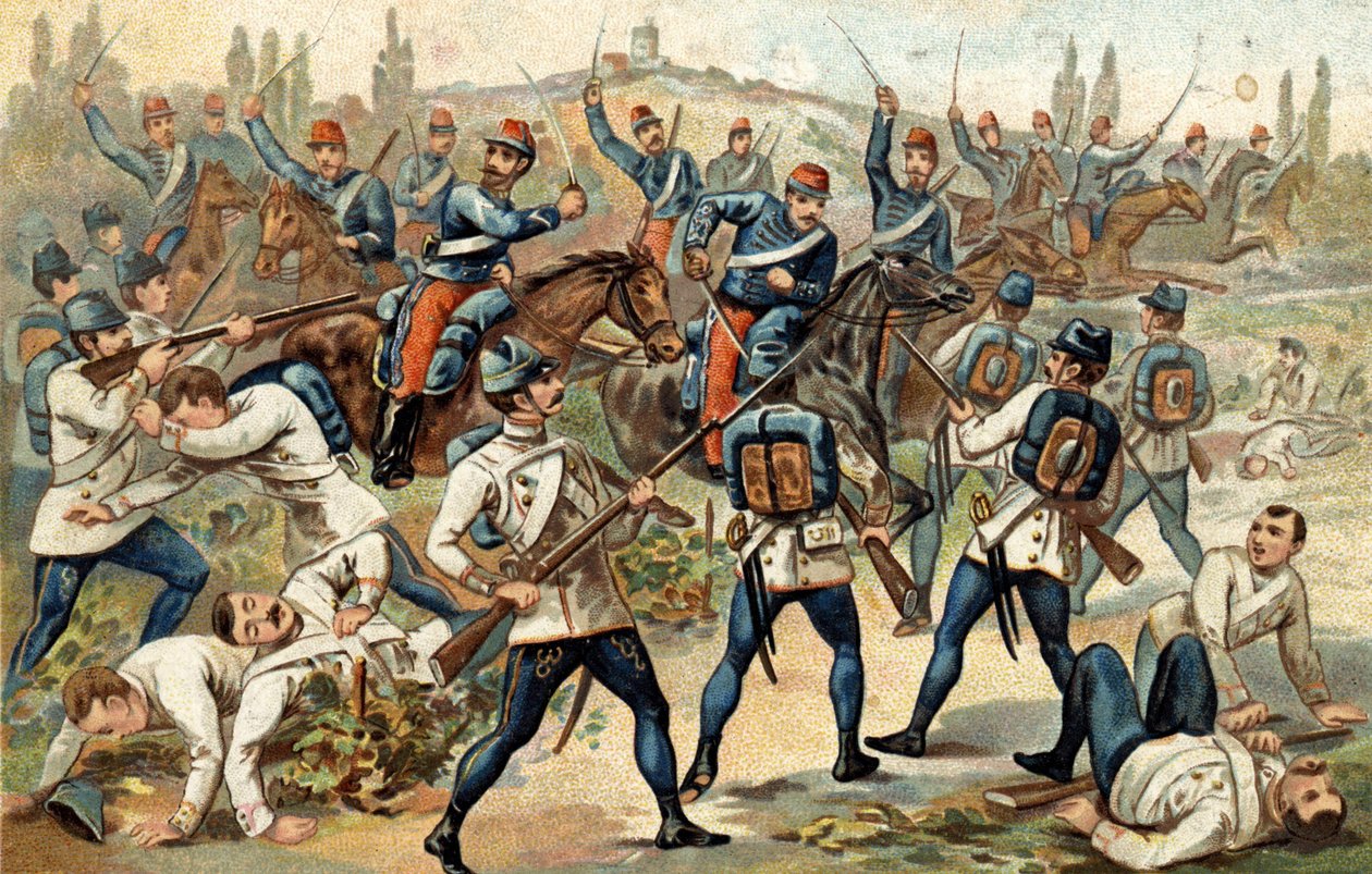 Bitwa pod Solferino (24 czerwca) autorstwa Unknown artist