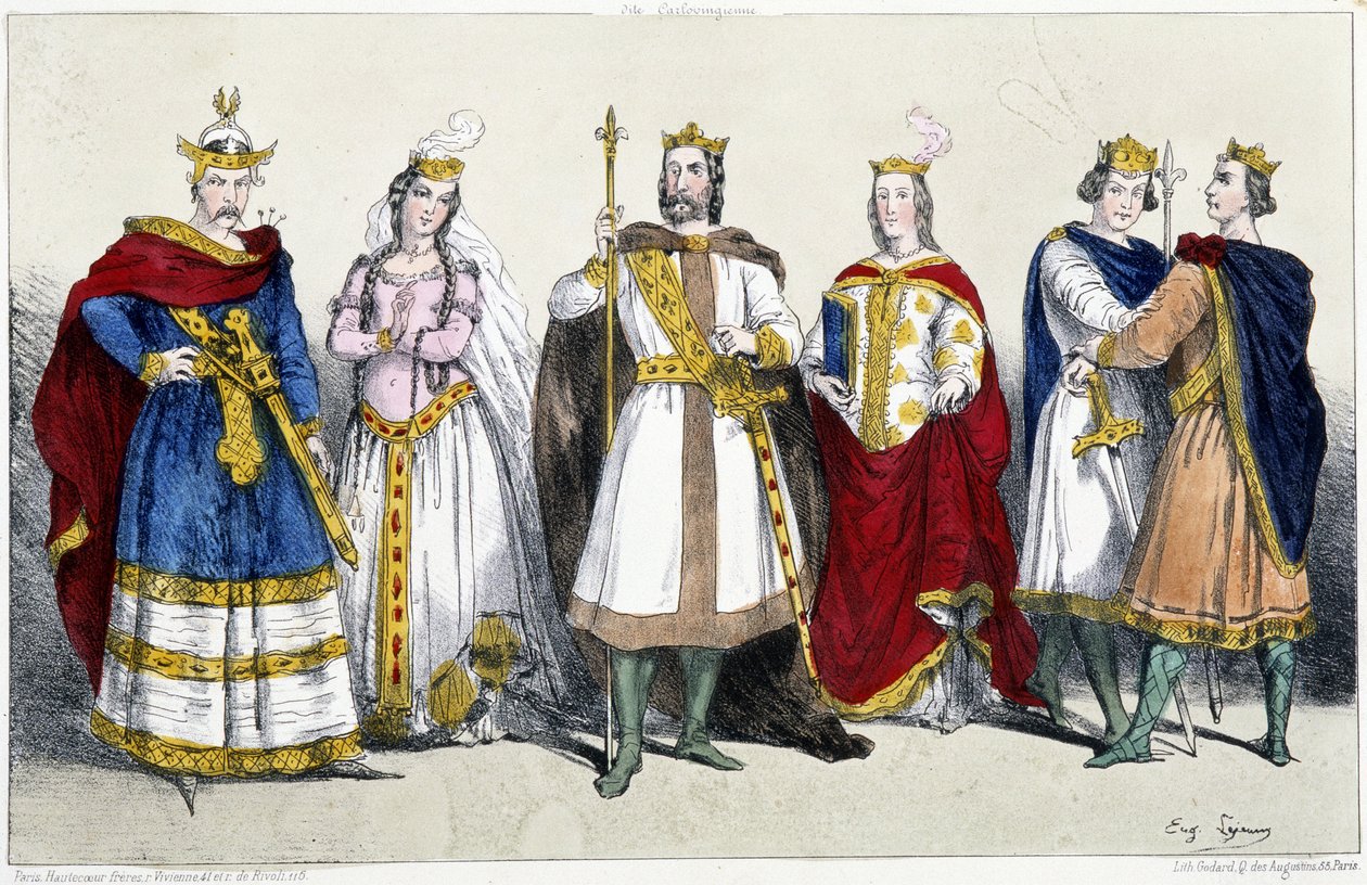 Karolingowie: Karol II zwany Łysym (823-877) i Richilde d