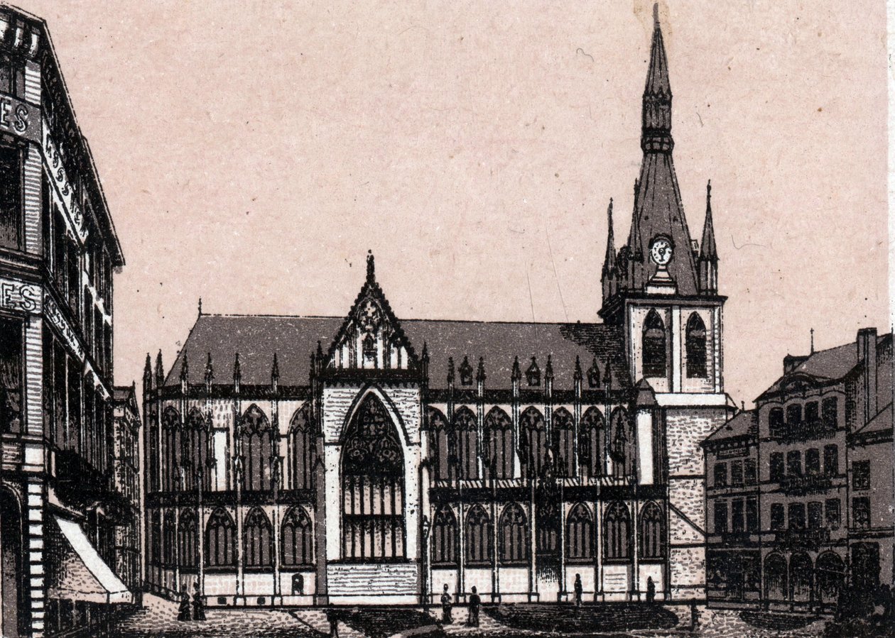 Cathedrale Saint Paul w Liege w Belgii w „Świat ilustruje 168 widoków”” Bez daty (koniec XIX wieku) autorstwa Unknown artist