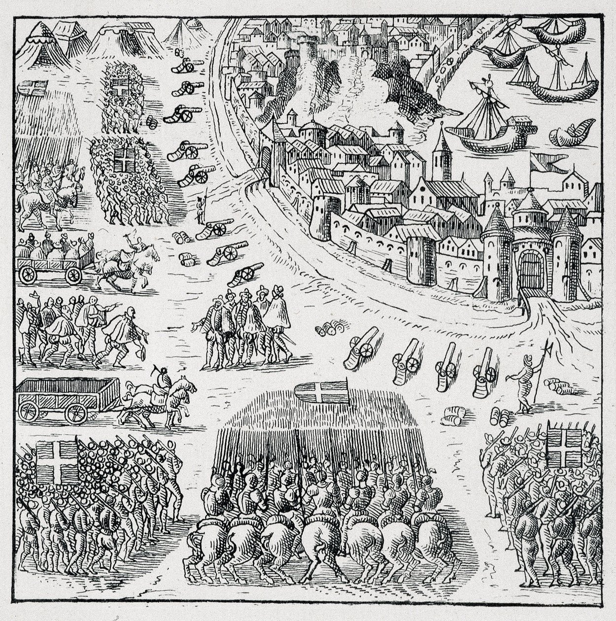 Książę Anjou (Henryk III) został wybrany królem Polski (w 1573) i był zmuszony do ciągłego przejmowania tej korony, oblężenie La Rochelle zostało zniesione, a Rochellois otrzymali wszystko, o co prosili dla siebie i dla autorstwa Unknown artist
