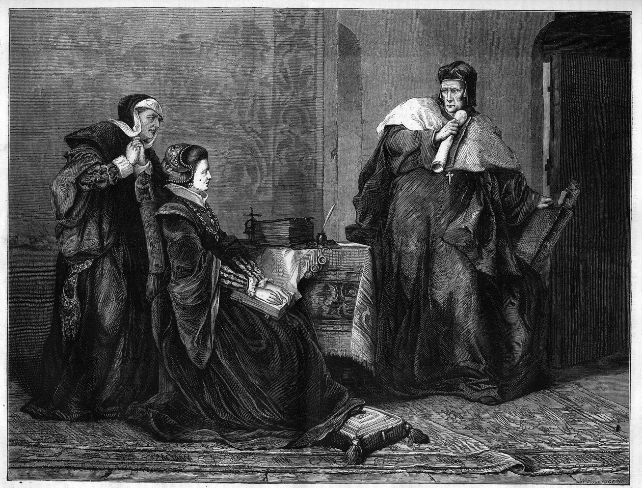 Gardiner Eveque przedstawia Lady Jeanne Grey (Jane Grey autorstwa Unknown artist