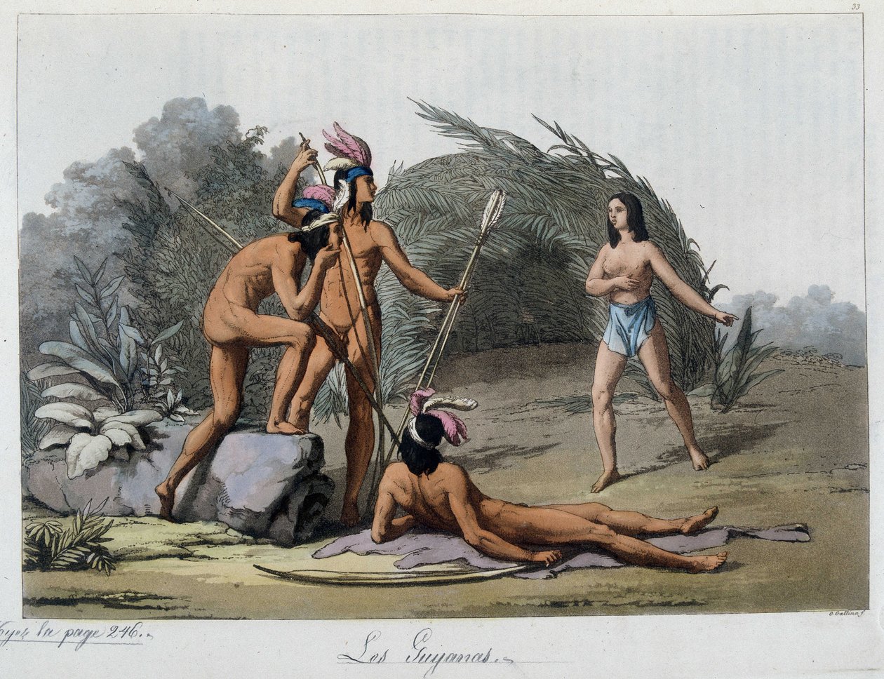 Guijanas, Indianie Paragwaju. W „”Starym i współczesnym stroju”” autorstwa Unknown artist