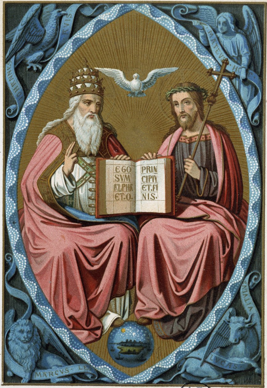 Trójca Święta - chrom.XIX w., po XV wiecznym lekarzu autorstwa Unknown artist