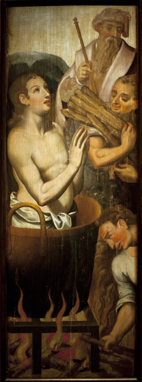 Męczennik św. Jana Ewangelisty - Obraz anonimowy autorstwa Unknown artist