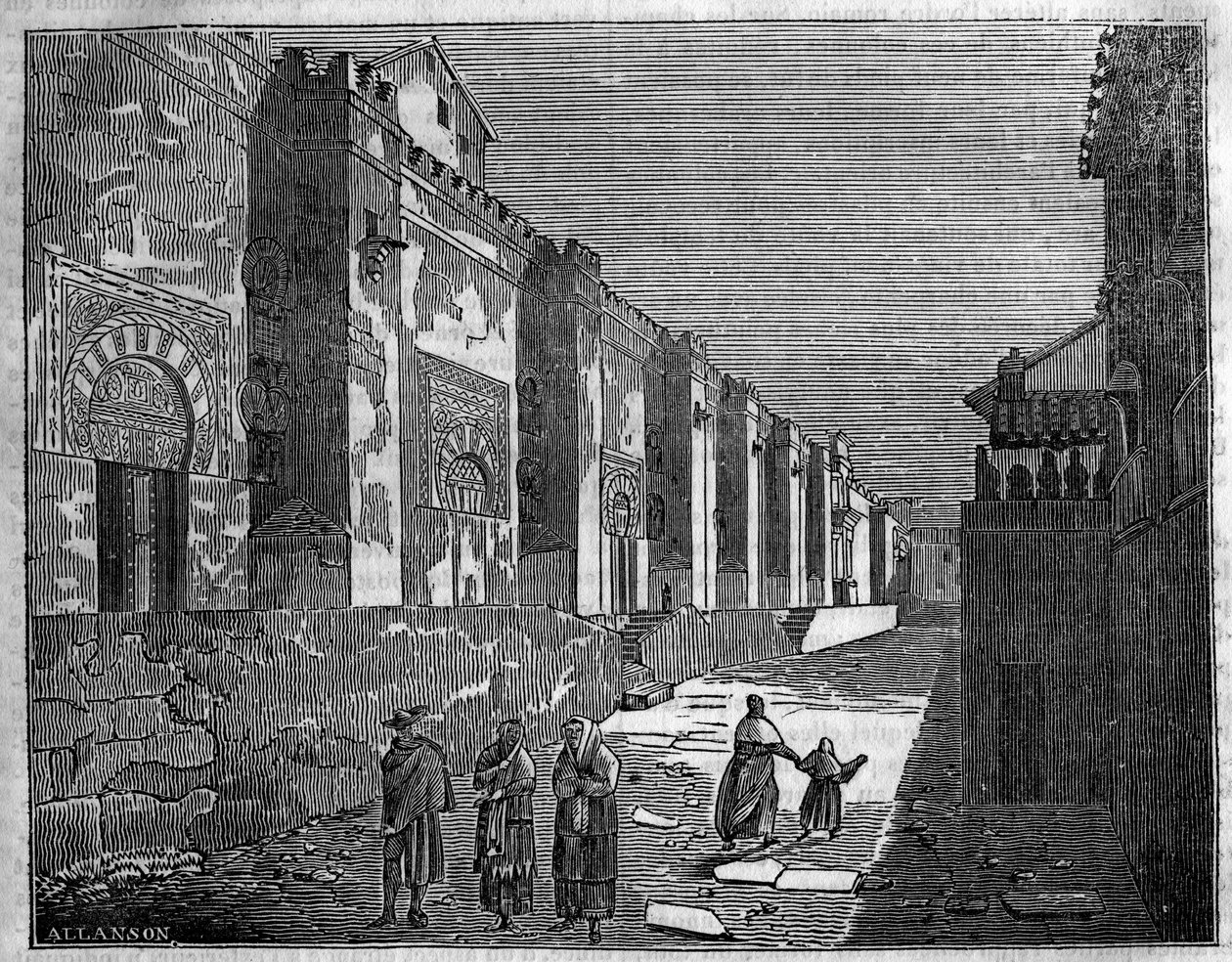 Meczet w Kordobie w Hiszpanii. Dzisiaj chrześcijańska katedra autorstwa Unknown artist
