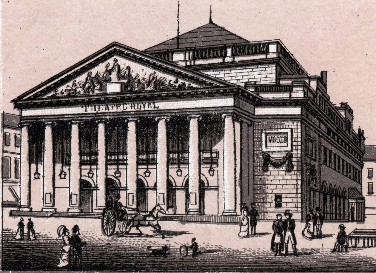 Teatr Królewski w Brukseli w Belgii w „Świat ilustruje 168 widoków”” Bez daty (koniec XIX wieku) autorstwa Unknown artist