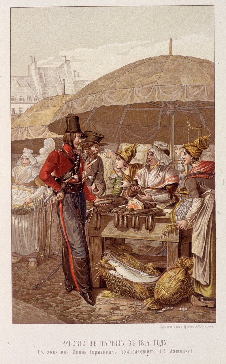 Rosjanie w Paryżu w marcu 1814 r. – w „Cesarzu Aleksandrze I” Schildera autorstwa Unknown artist