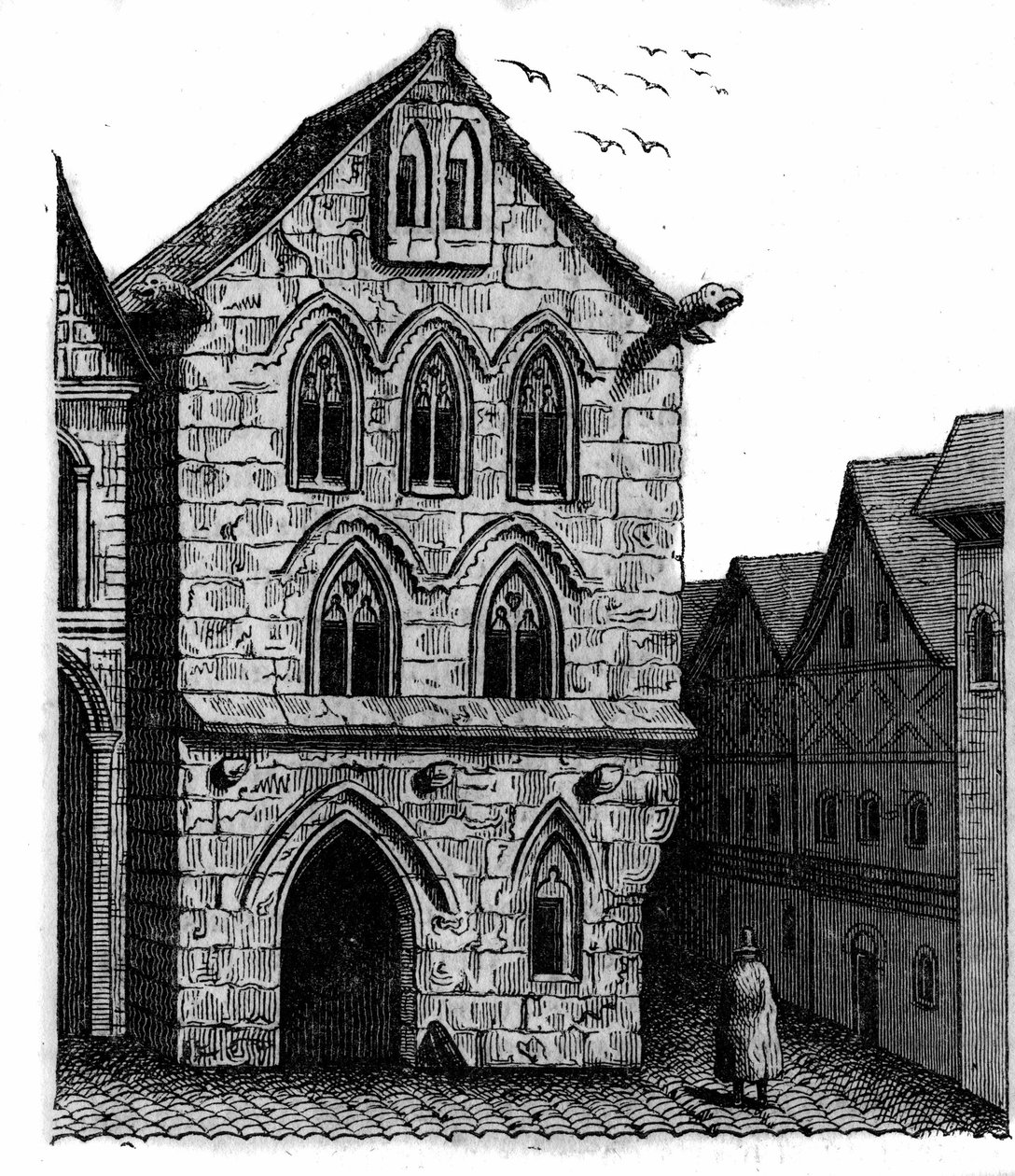 Dom Templariuszy w Louviers w Normandii. autorstwa Unknown artist