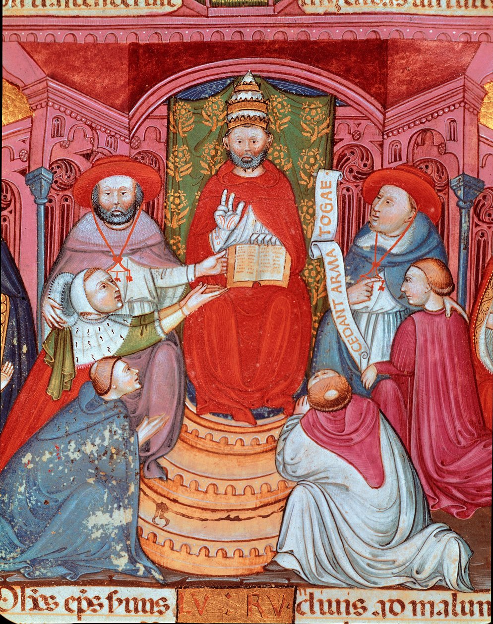 Antypapież Klemens VII (Robert de Geneve) (1342-1394) ogłaszający swoje prawa” autorstwa Unknown artist