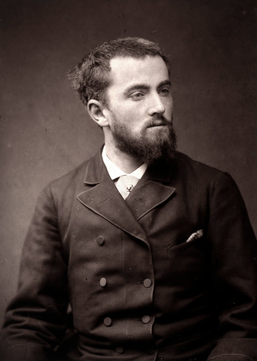 Artysta Camille-Alfred Pabst sfotografowany z okazji Salonu Paryskiego w 1881 r. autorstwa Unknown