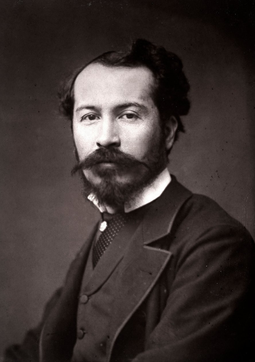 Artysta Edmond-Louis Dupain sportretowany z okazji Salonu Paryskiego w 1883 r. autorstwa Unknown