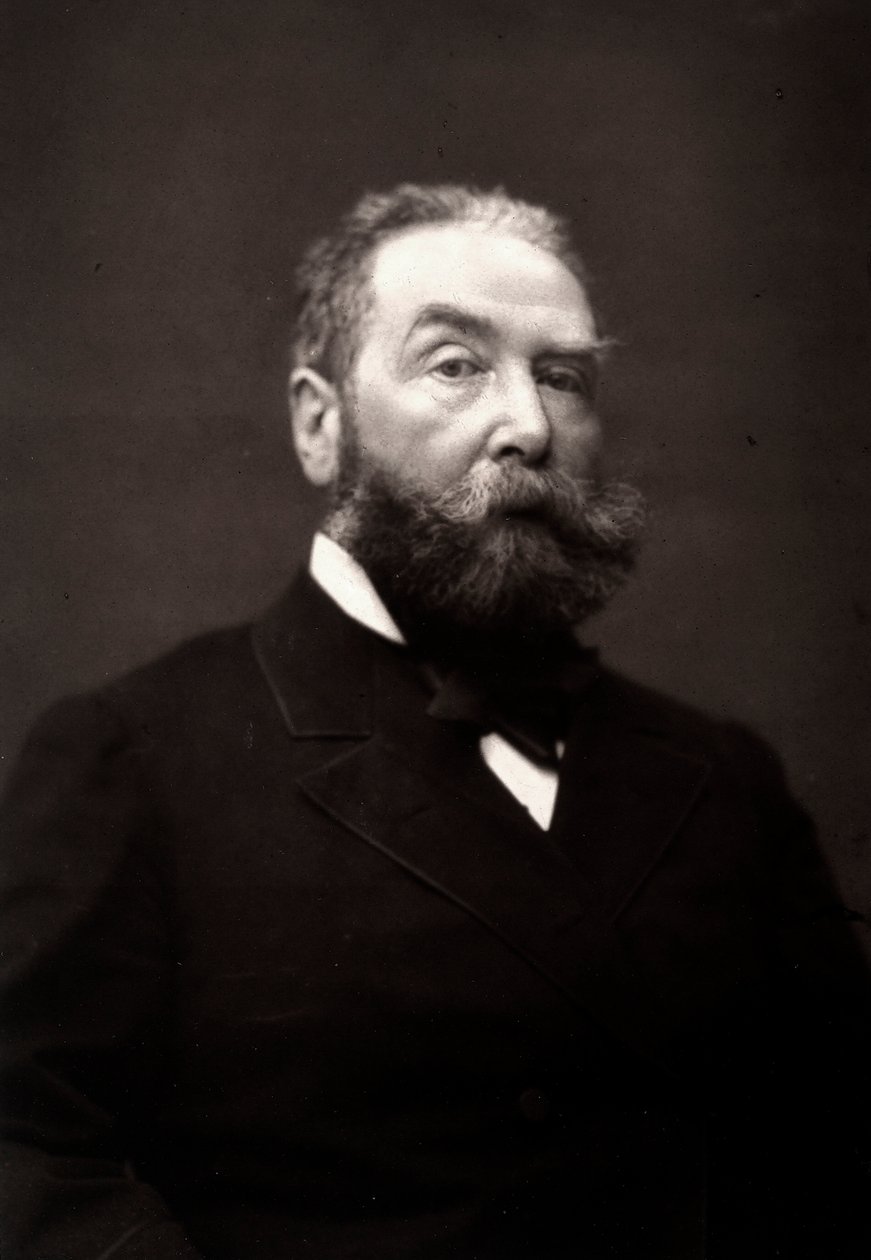 Artysta Henri-Julien Dumont sfotografowany z okazji Salonu Paryskiego w 1881 r. autorstwa Unknown