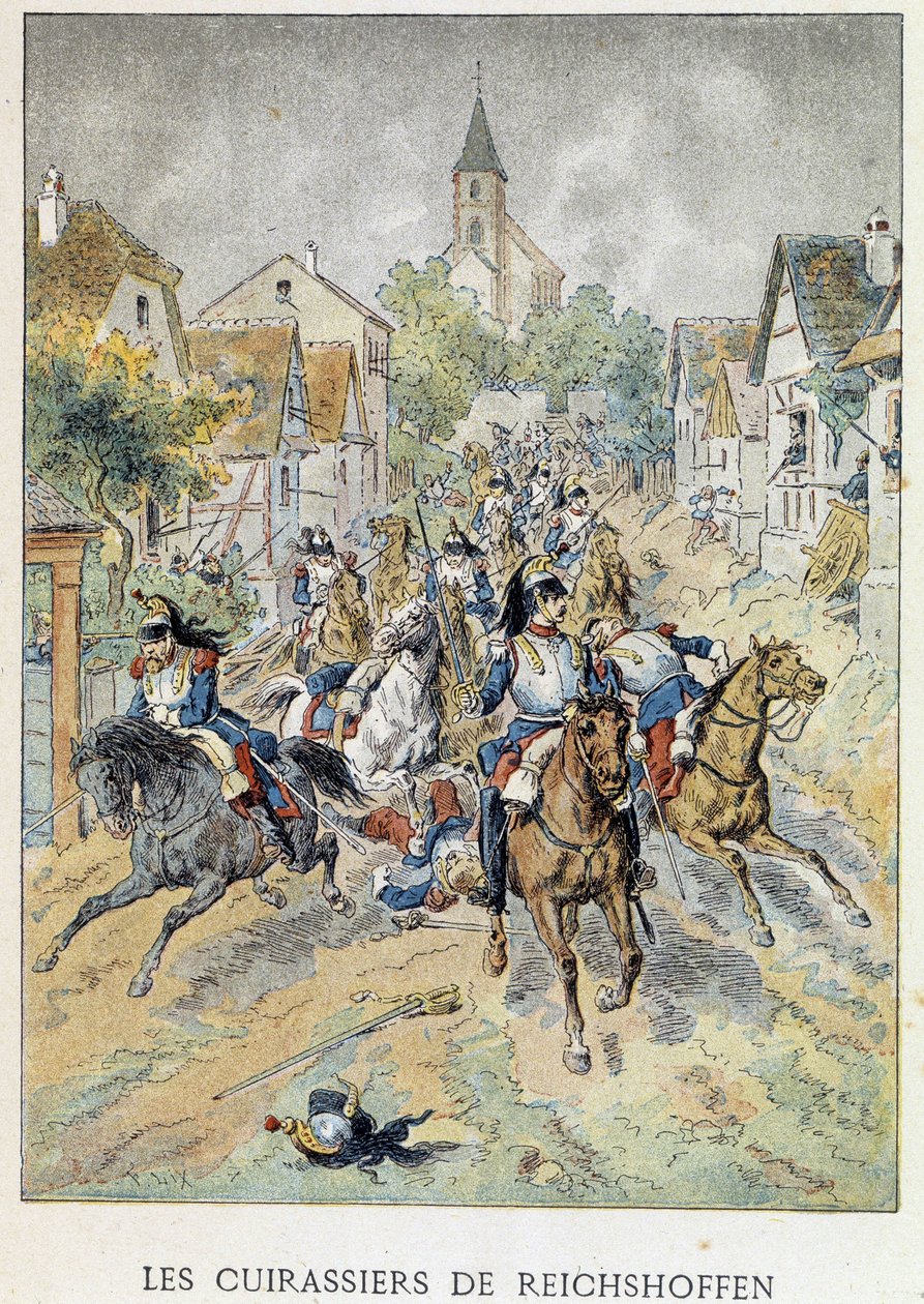 Pancerniki Reichshoffen (Froeschwiller Woerth, Froeschwiller-Woerth), 6 sierpnia autorstwa Unknown artist
