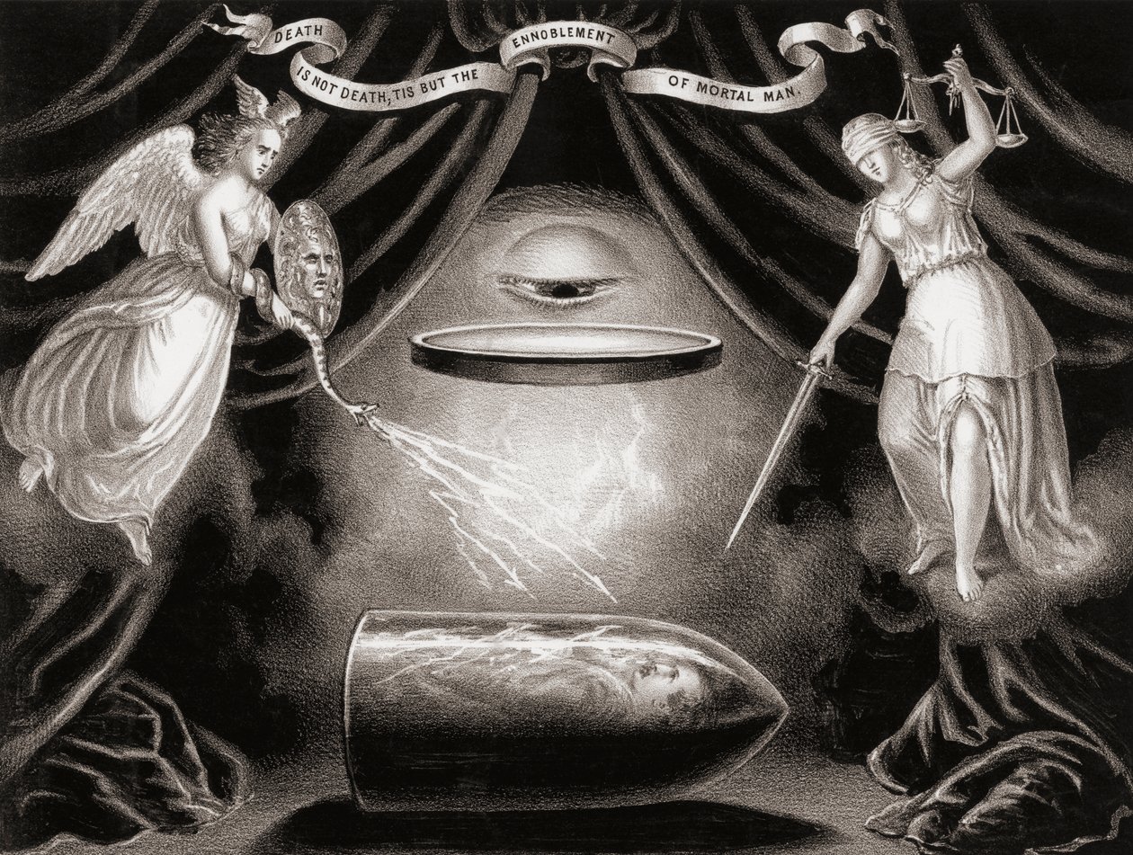 Kula, która zabiła Lincolna (rycina) autorstwa Unknown artist