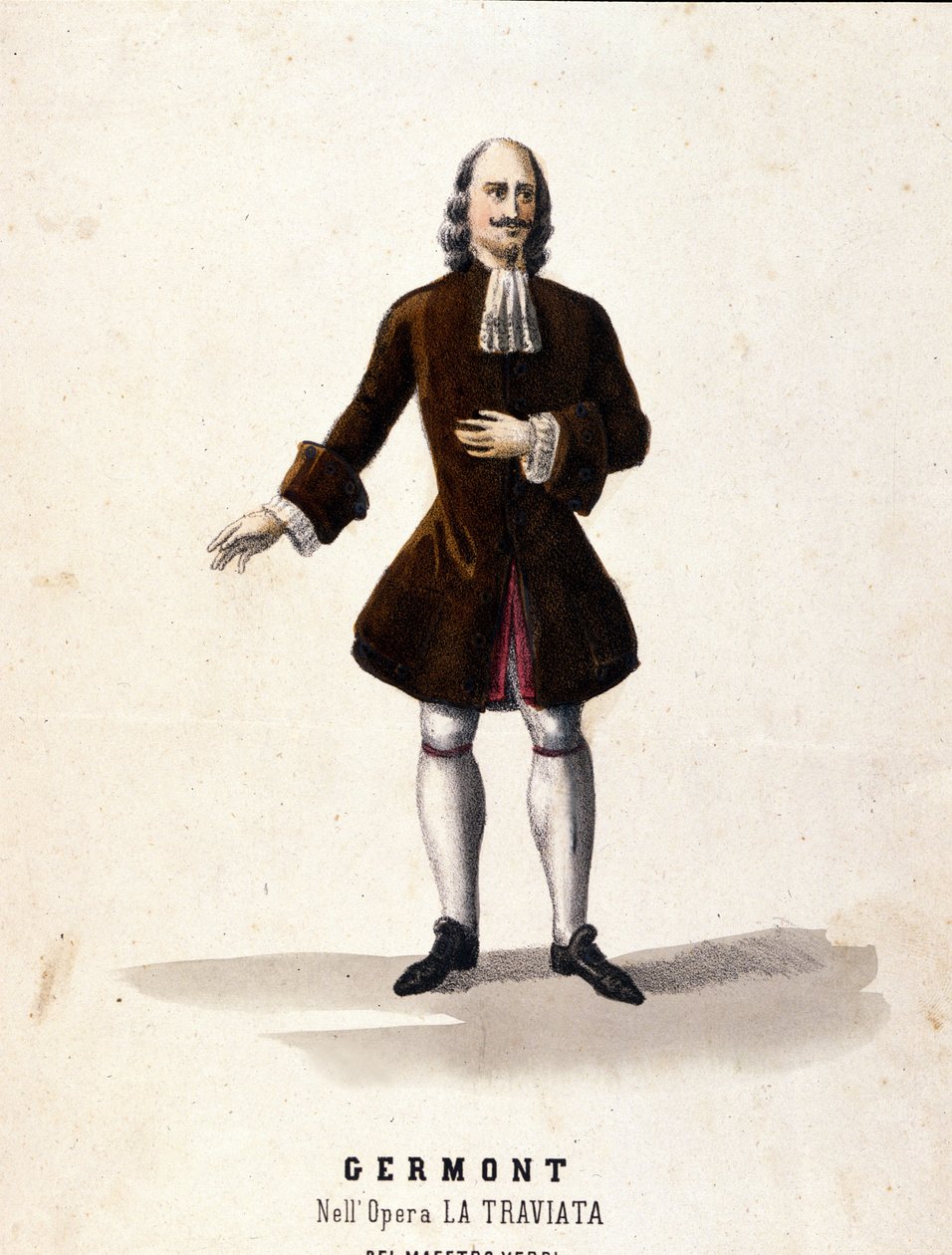 Postać Alfredo Germonta w „Traviacie” Giuseppe Verdiego. autorstwa Unknown artist