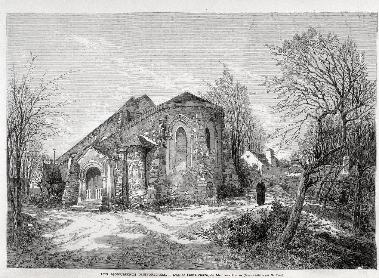 Kościół św. Piotra de Montmartre – w „Świat Ilustrowany” z 05.04.1873 r. autorstwa Unknown artist
