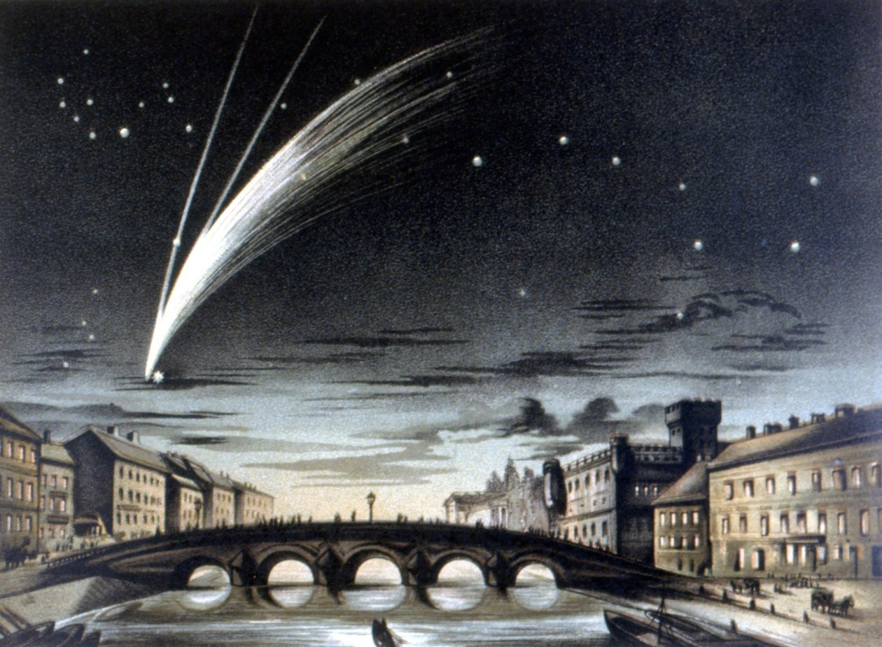 Kometa Donati widoczna 5 października autorstwa Unknown artist