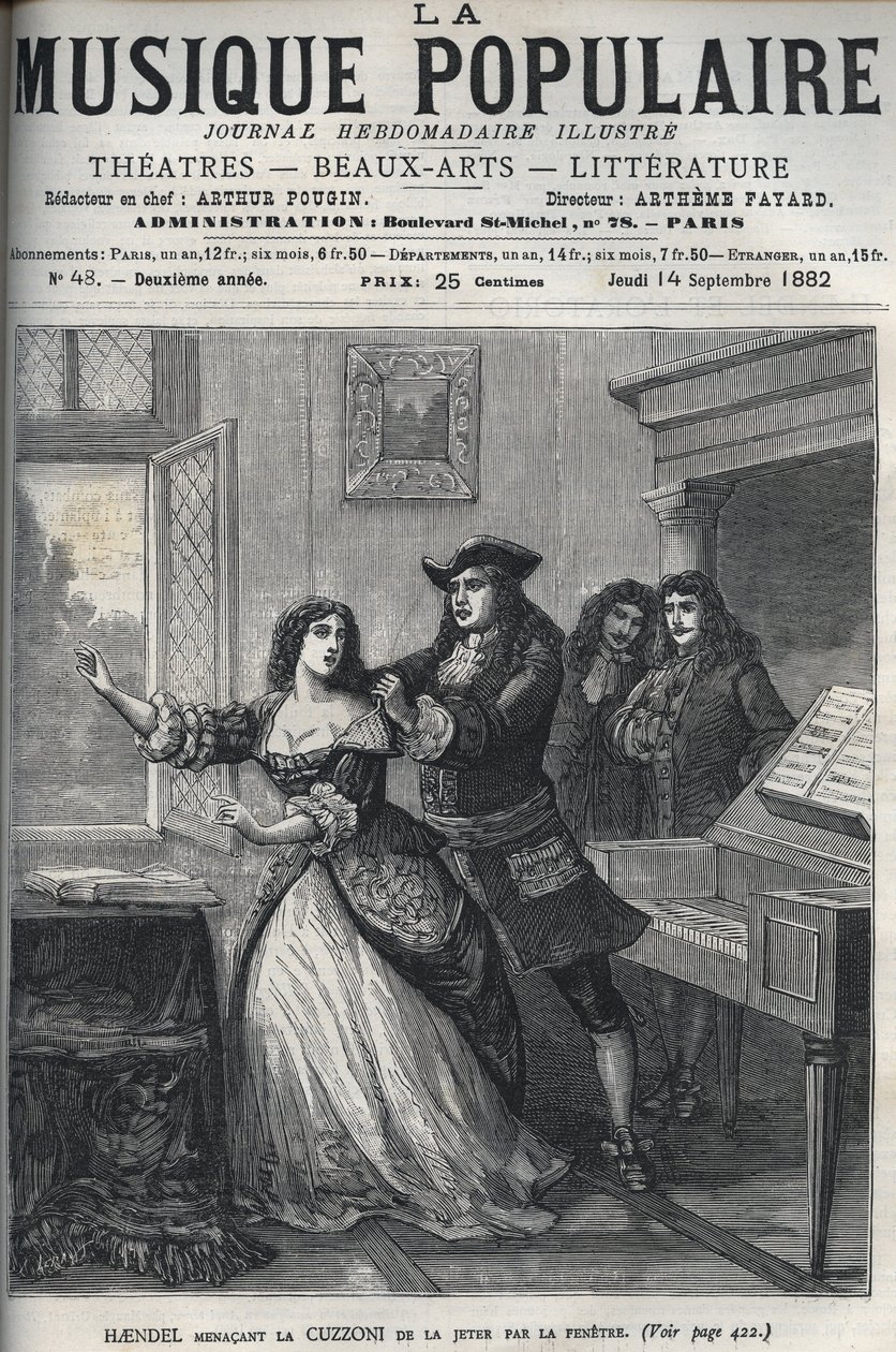 Kompozytor George Frederick Handel (Georg Friedrich Handel autorstwa Unknown artist