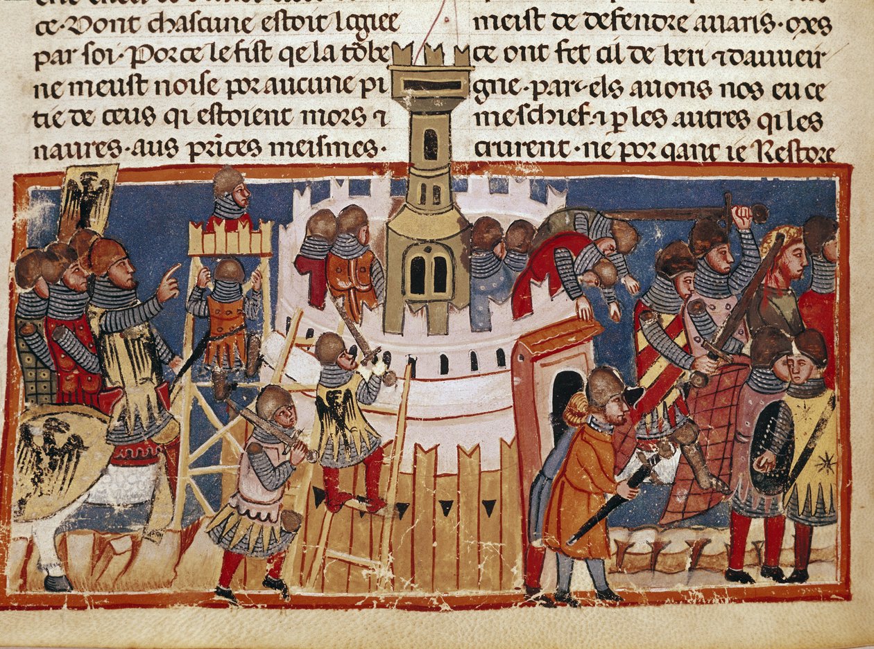 Budowa twierdzy (miniaturowe autorstwa Unknown artist
