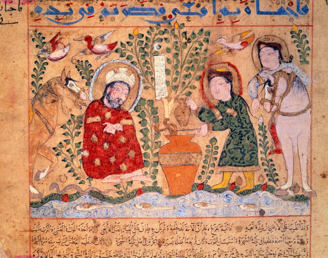 Lekarz i przepis Miniatury Theriaka z „”Le livre des antidotes”” 1199 Paryż, B.N. autorstwa Unknown artist