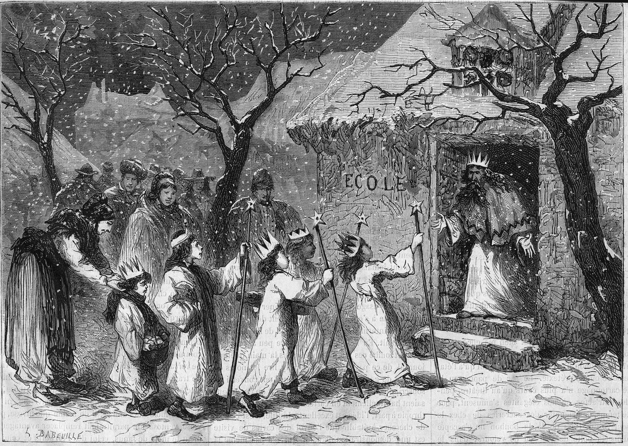 Święto królów w Alzacji. autorstwa Unknown artist