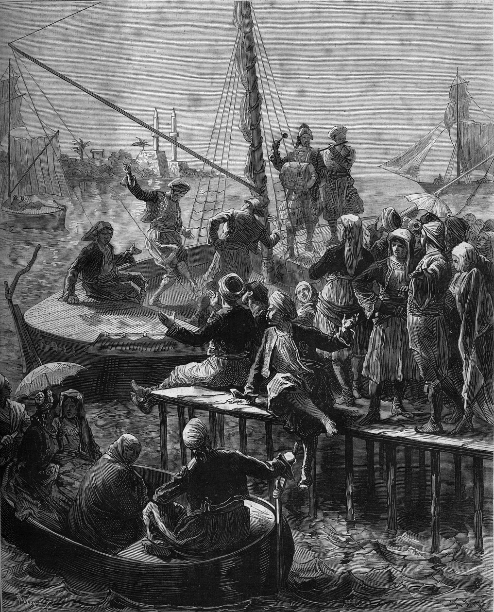Święto Wenus w Larnace na Cyprze w 1878 roku. autorstwa Unknown artist