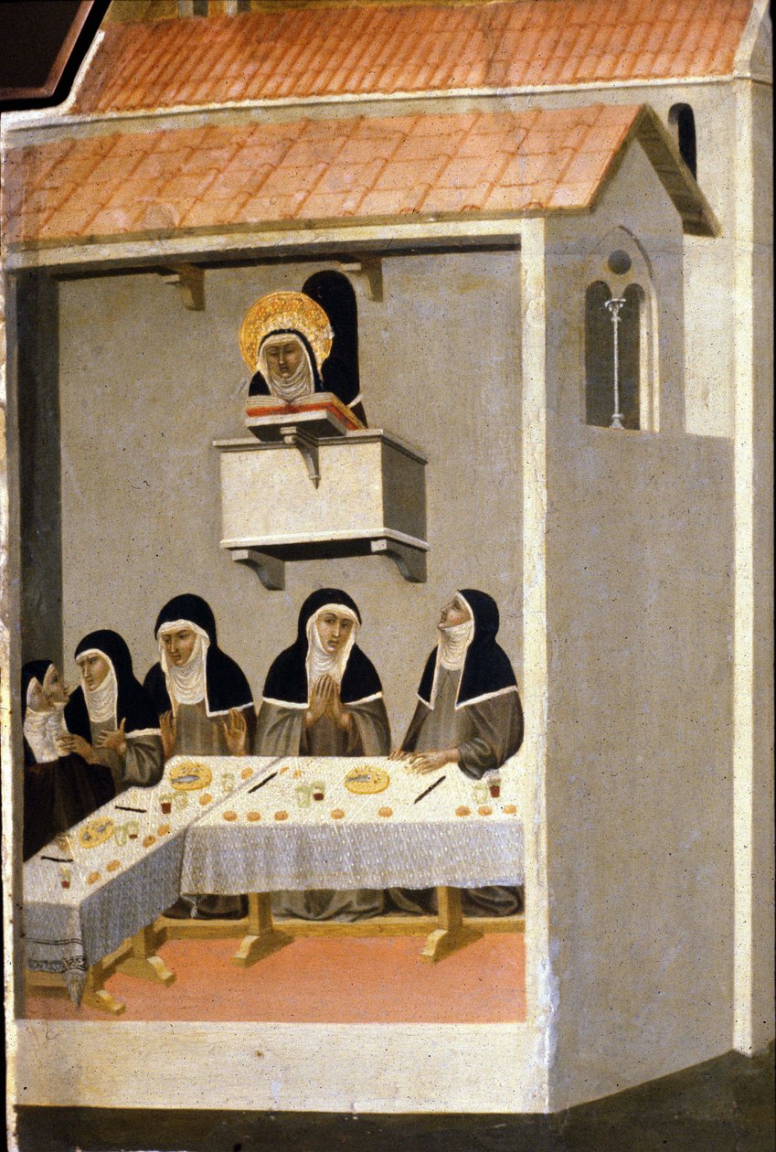 Dobre siostry jedzą ryby. 13 wiek. autorstwa Unknown artist