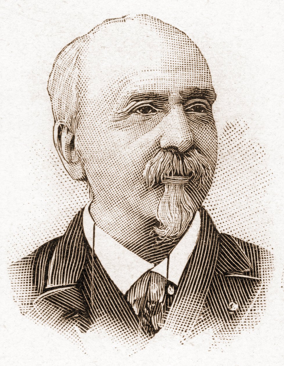 Członkowie Akademii Francuskiej w 1895 r.: portret Victora Cherbulieza (1829-1899), powieściopisarza, dramaturga, eseisty, francuskiego krytyka literackiego. autorstwa Unknown artist