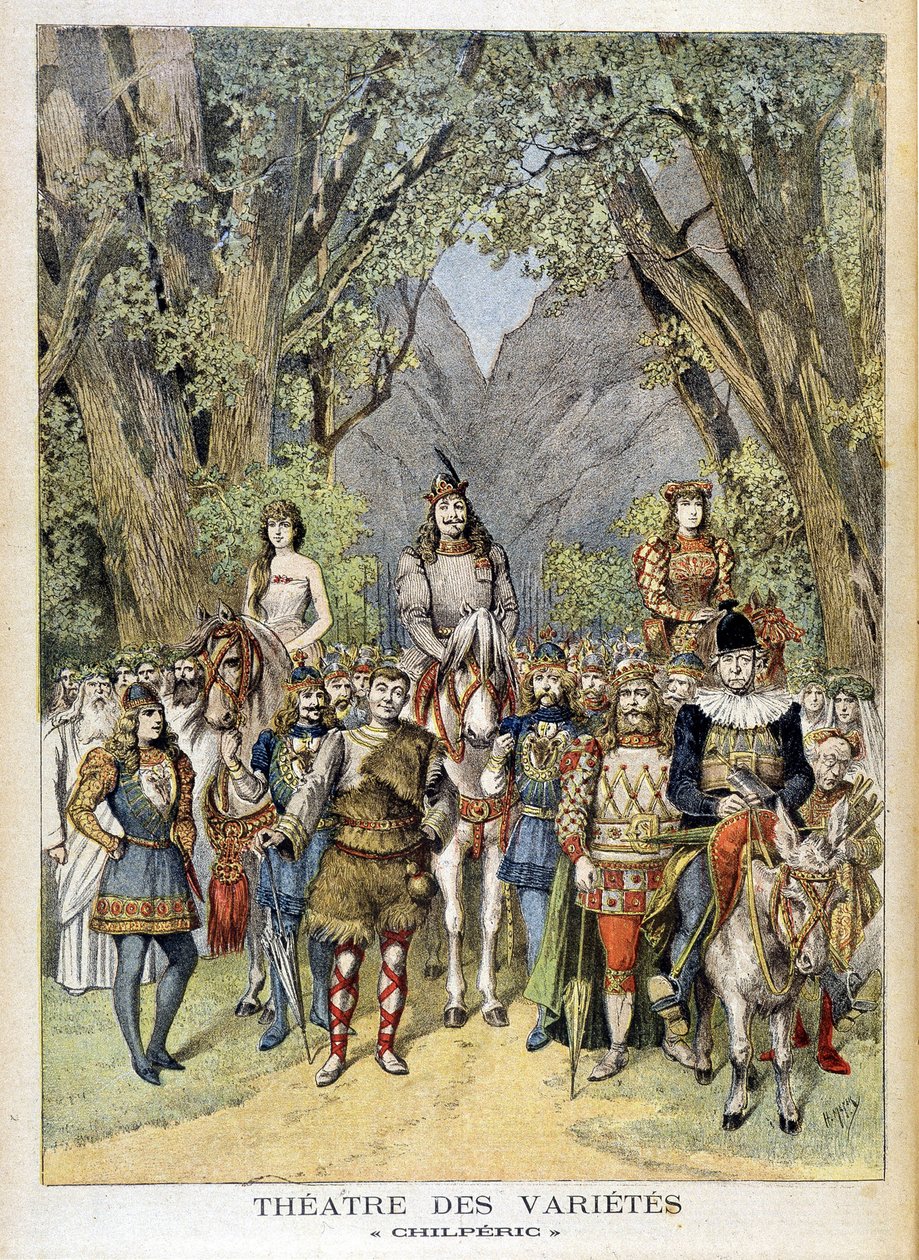 Spektakl „Chilperic”” w teatrze Variety w Paryżu. autorstwa Unknown artist