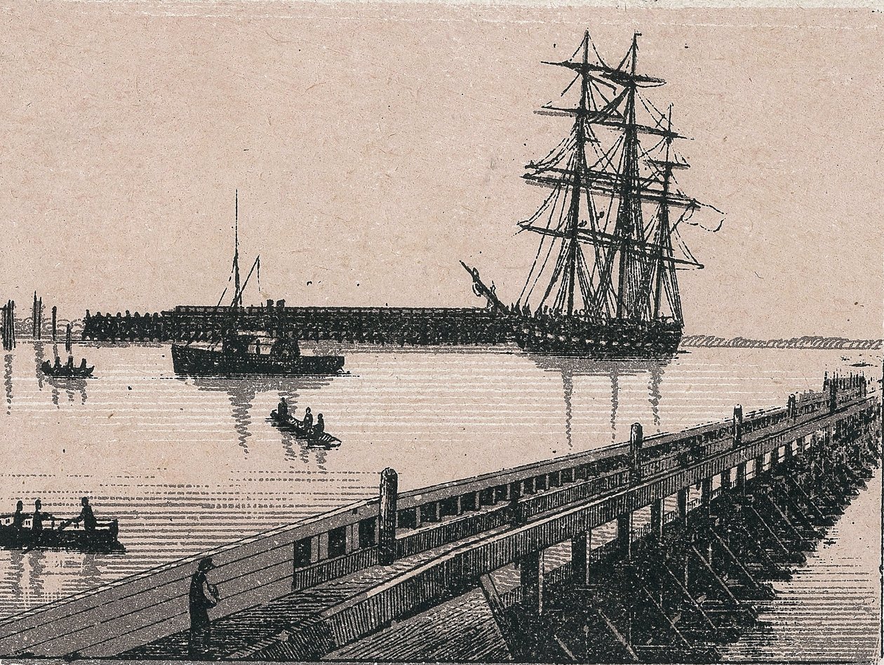 Port miasta Calais w „Świat ilustruje 168 widoków”” Niedatowany (koniec XIX wieku) autorstwa Unknown artist