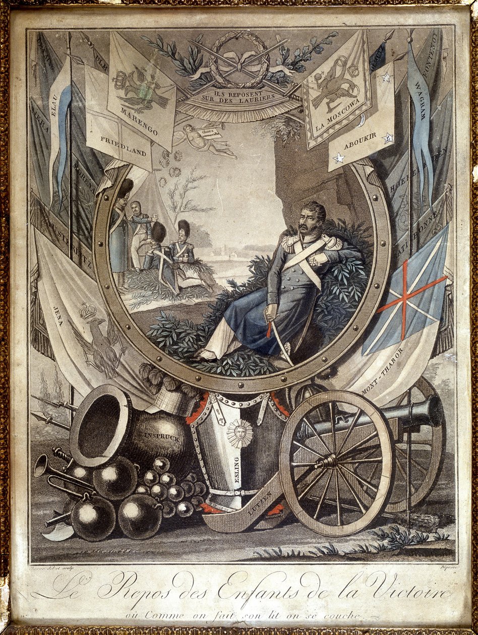 Reszta dzieci Victory: alegoria o żołnierzach wojny napoleońskiej. b.d. XIX wiek. autorstwa Unknown artist