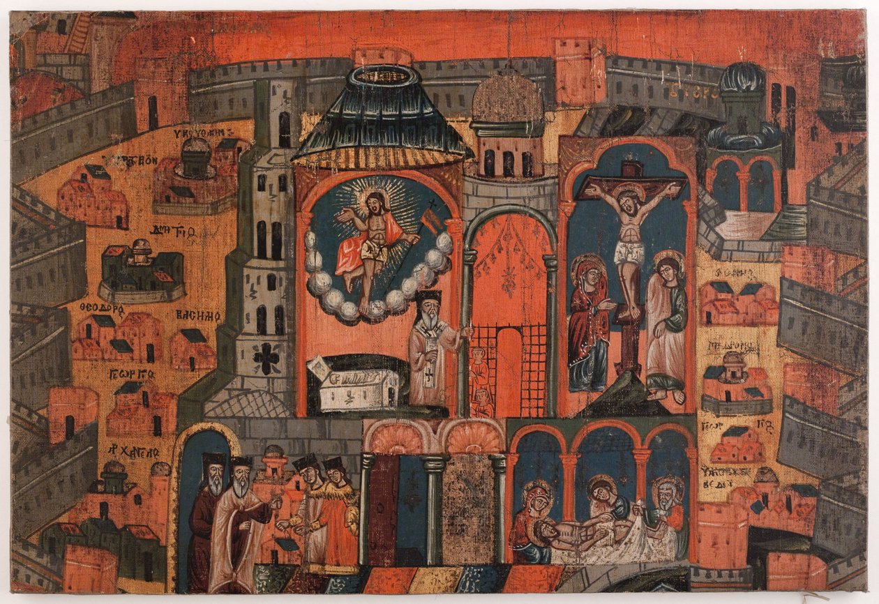 Tydzień odnowy. Płótno upamiętniające pielgrzymów z Jerozolimy autorstwa Unknown artist