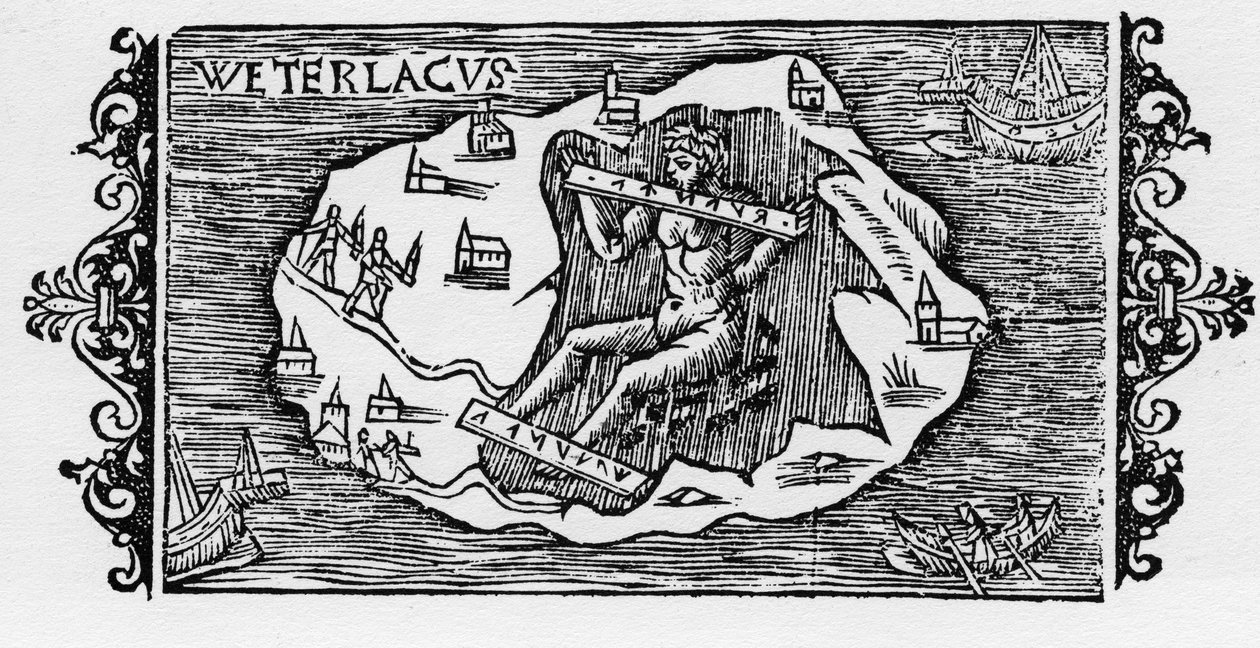 Łańcuch czarownic - w "Historii narodów Północy" Olausa Magnusa, Rzym 1555 autorstwa Unknown artist