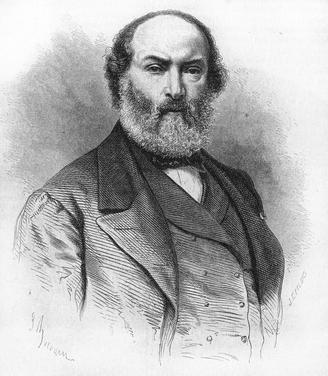 Théodore Rousseau (1812-1867), malarz francuski. autorstwa Unknown artist