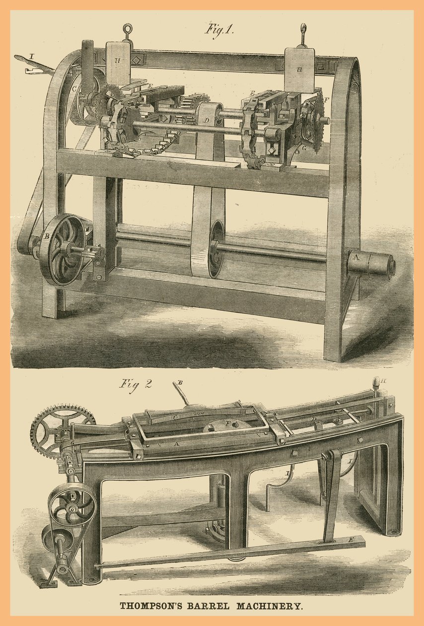 Thompsons Barrel Machinery autorstwa Unknown Artist