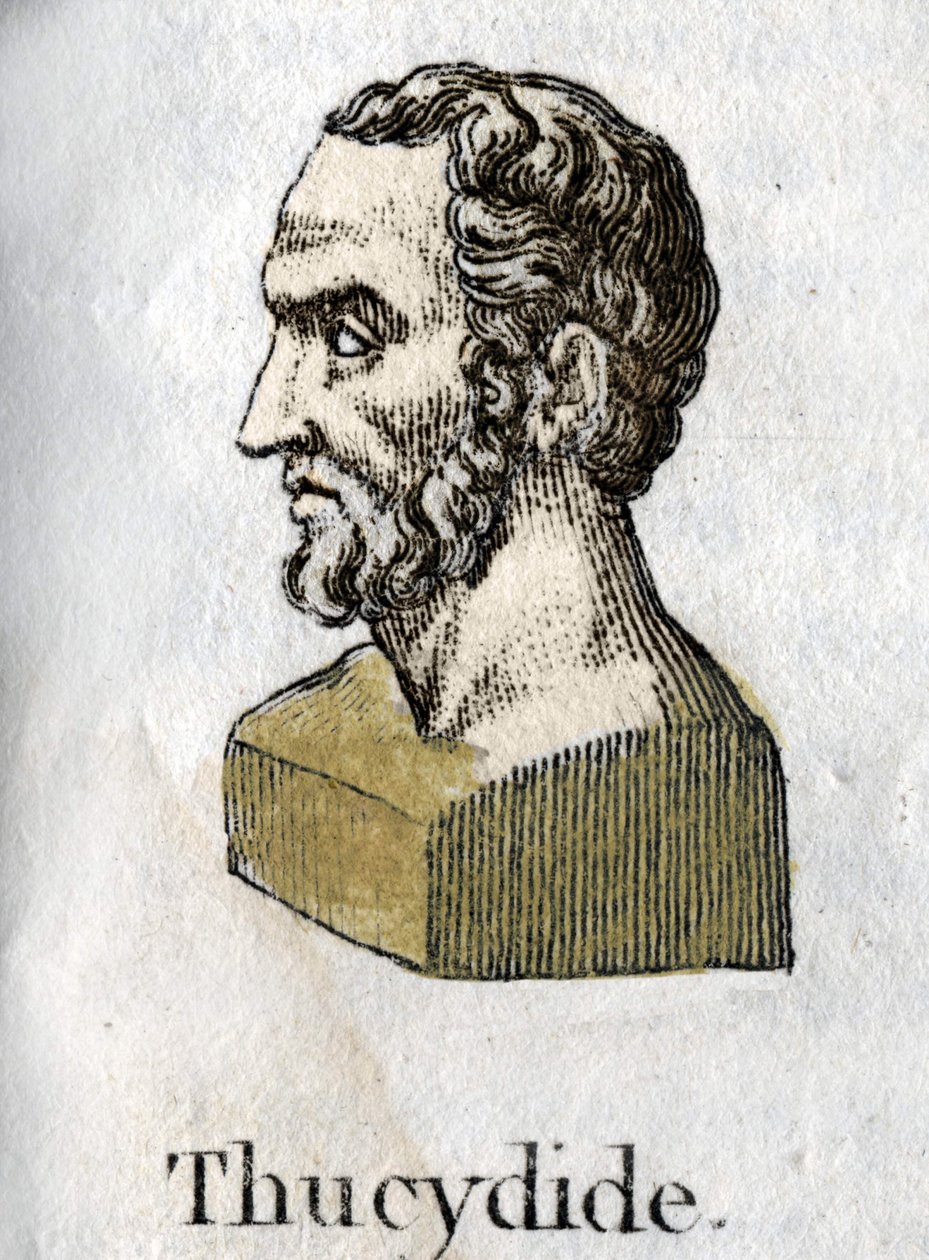 Tukidydes (około 465-AD 395 pne), grecki historyk. grawerunek z 1822 roku. autorstwa Unknown artist