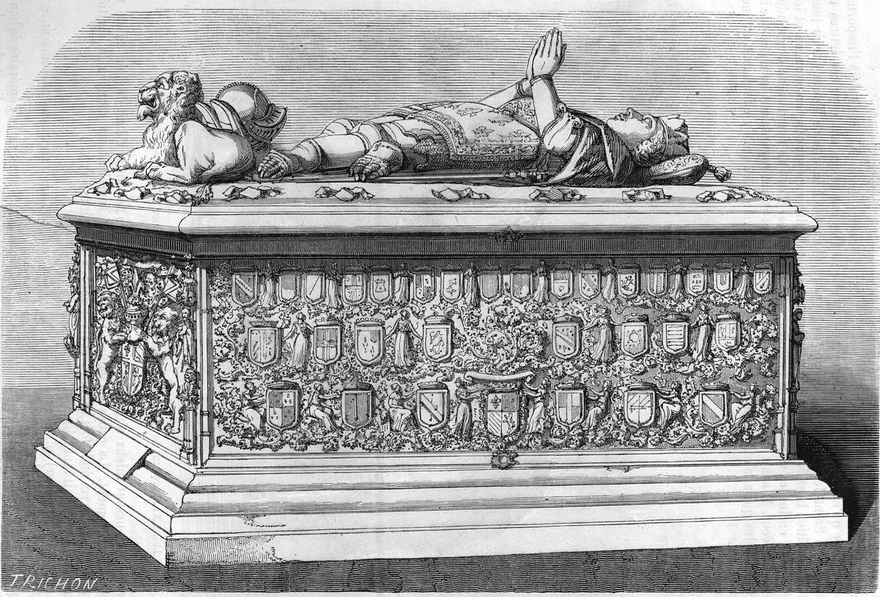 Grób Karola Temerary, księcia Burgundii (1433-1477). autorstwa Unknown artist
