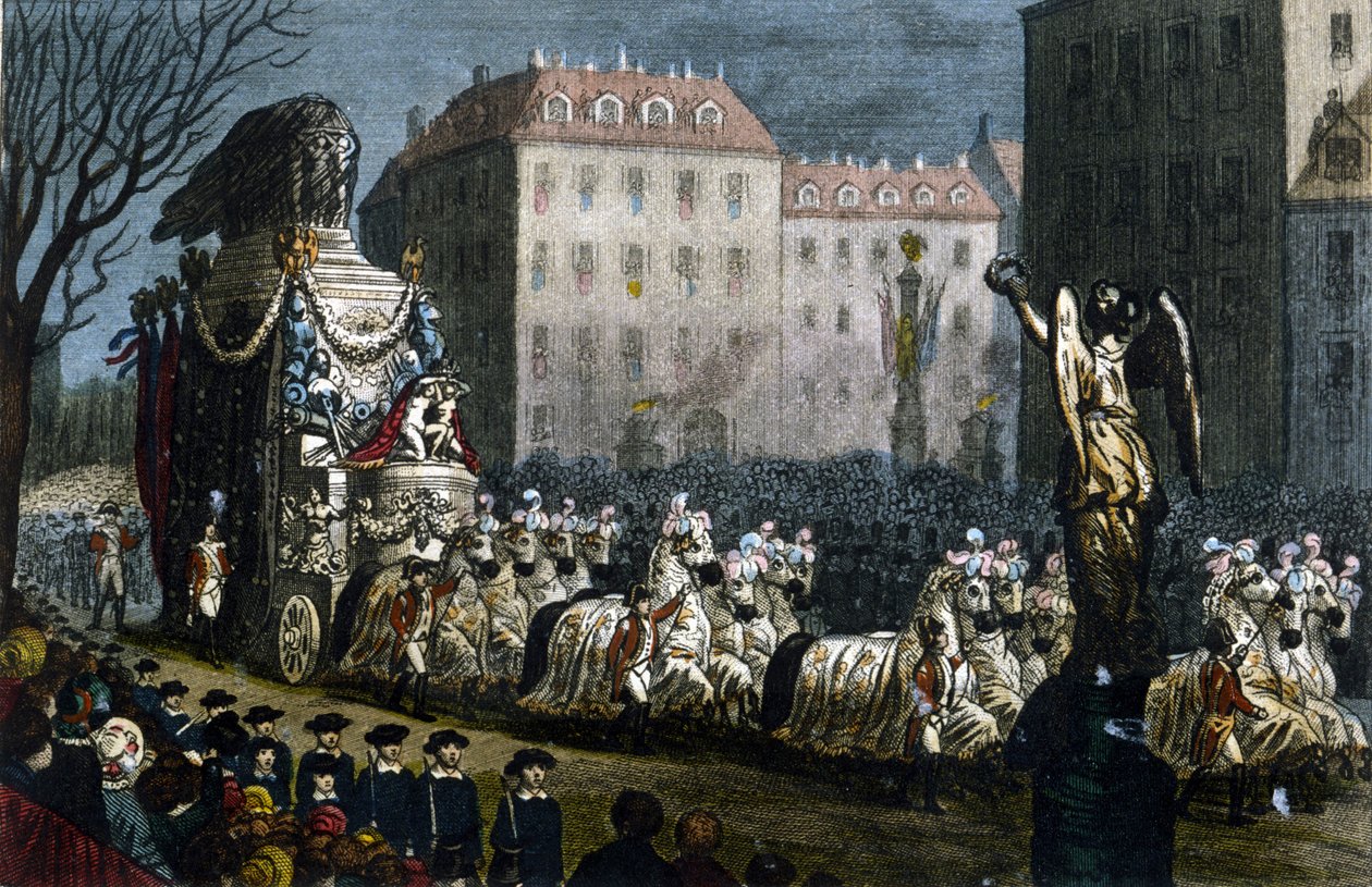 Transport prochów Napoleona I (1769-1821), do Courbevoie (Hauts-de-Seine), 15 grudnia autorstwa Unknown artist