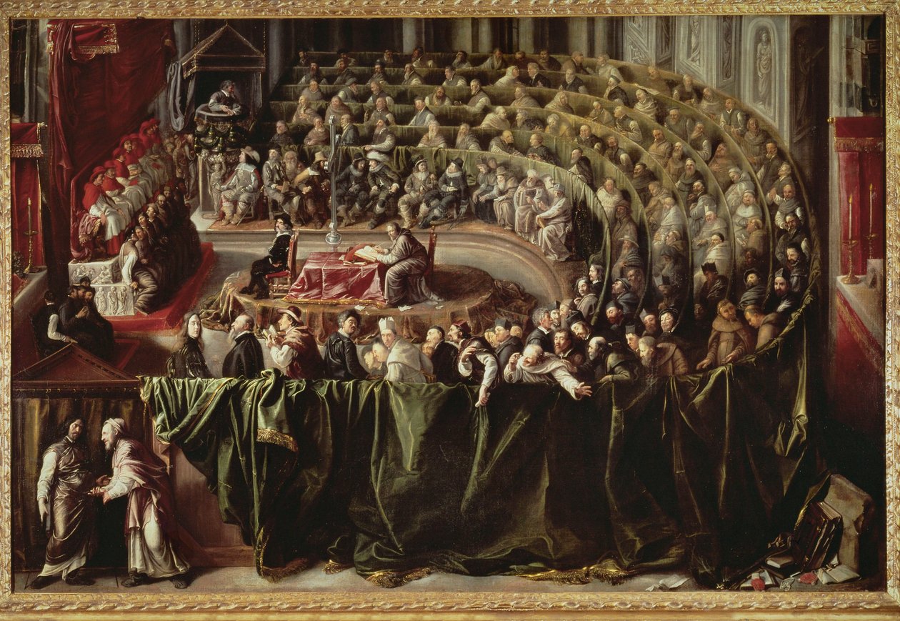 Proces Galileusza przed inkwizycją autorstwa Unknown artist