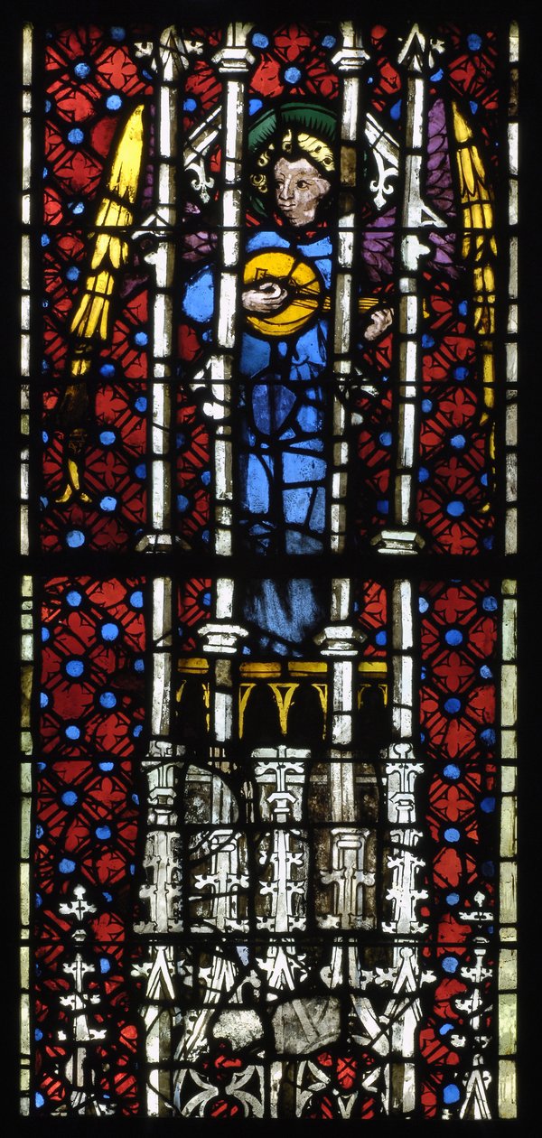Anonimowy witraż około 1400-1415 Notre-Dame Musees de Strasbourg Alsace autorstwa Unknown artist