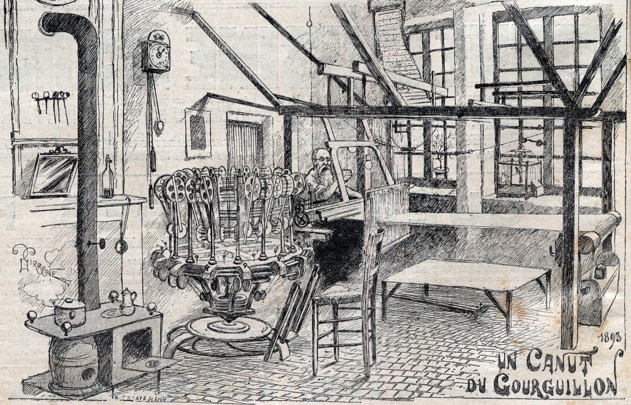 Kanut z Gourguillon (Lyon) w 1893 r. - grawer w „Le Progres illustrious” z 1895 r. autorstwa Unknown artist