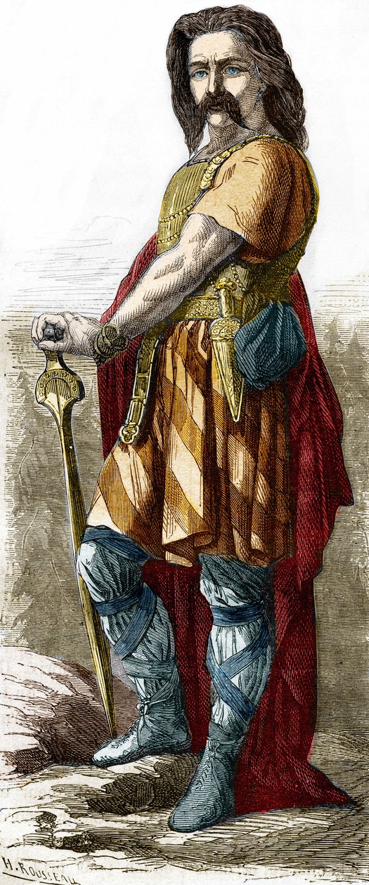 Wercyngetoryks (ok. 72-46 pne), wódz Galii. autorstwa Unknown artist