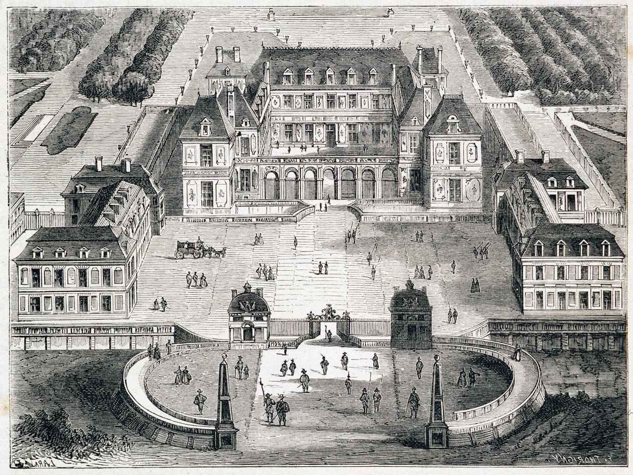 Versailles sous Ludwik XIII - grawer autorstwa Unknown artist