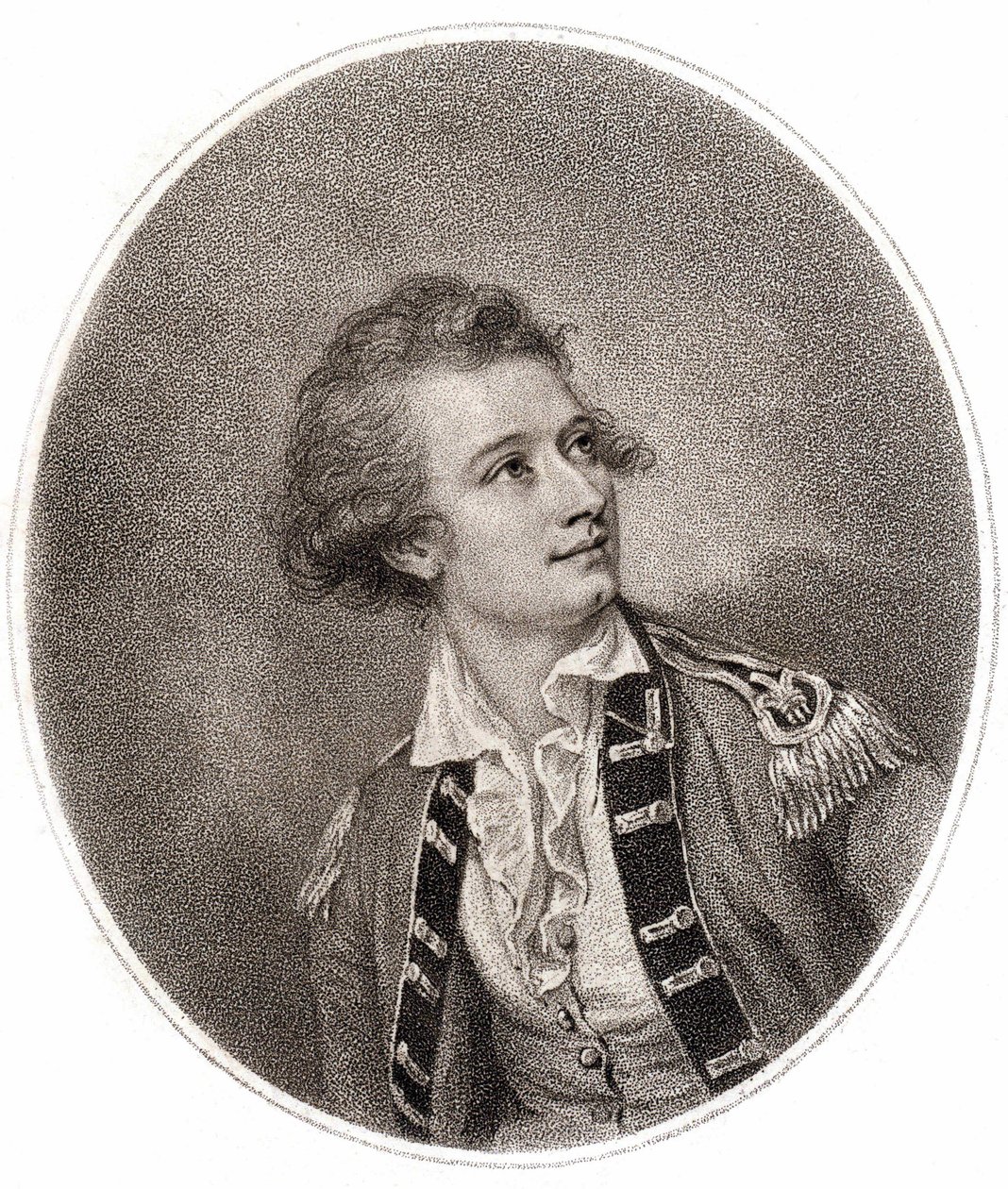 Vicente Lunardi, włoski lotnik, który dokonał pierwszego wzniesienia balonem w Anglii 14 września 1784 roku. Rycina z końca XVIII wieku. autorstwa Unknown artist