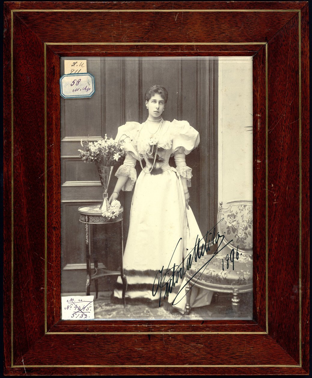 Victoria Melita de Saxe Cobourg-Gotha - Księżniczka Victoria Melita z Saxe-Coburg-Gotha (1876-1936), Anonimowa. Fotografia żelatynowa srebrna autorstwa Unknown artist