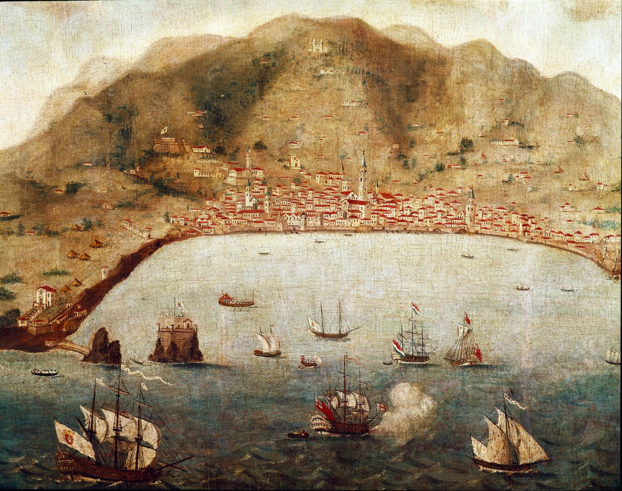 Widok na Funchal, Madere Island (obraz autorstwa Unknown artist