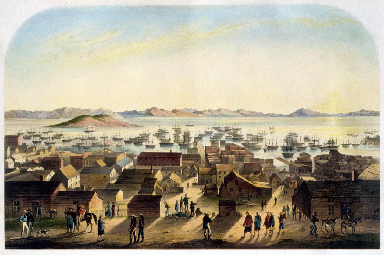Widok na San Francisco. sd. ok. 1860 autorstwa Unknown artist