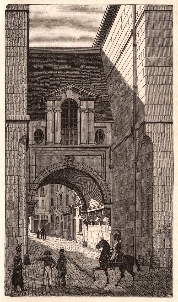 Widok renesansowego budynku z okresu Henryka II przy ulicy Nazaret w Paryżu, Francja autorstwa Unknown